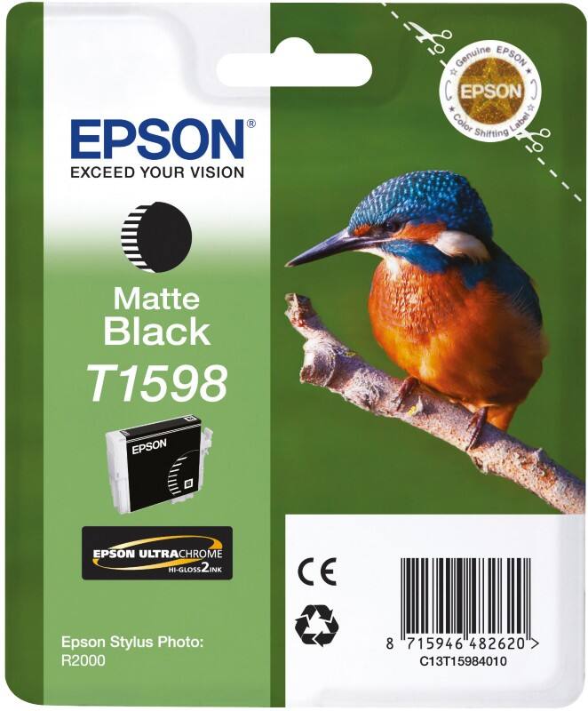 Epson T1598 Origineel Inktcartridge C13T15984010 Mat zwart