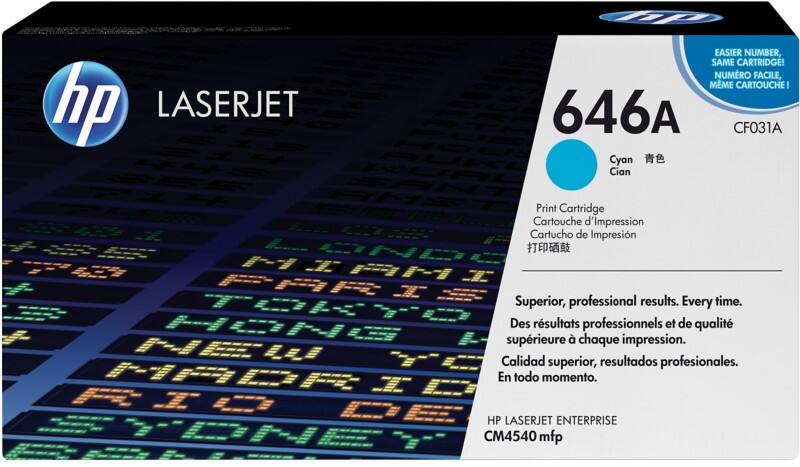 HP 646A originele tonercartridge CF031A cyaan