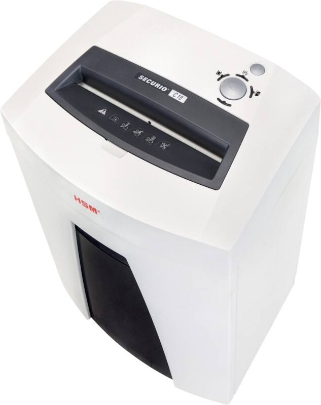 HSM Automatische Papierinvoer Securio Papierversnipperaar 7 Vellen Snippers Veiligheidsniveau P-5 25 L C18