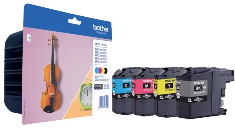 Brother LC127XL Origineel Inktcartridge Zwart, cyaan, magenta, geel Multipack 4 Stuks