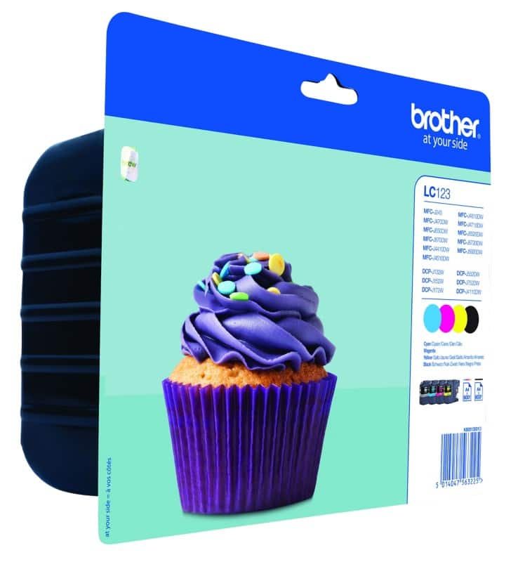 Brother LC123VALBP Origineel Inktcartridge Zwart, cyaan, magenta, geel Multipack 4 Stuks