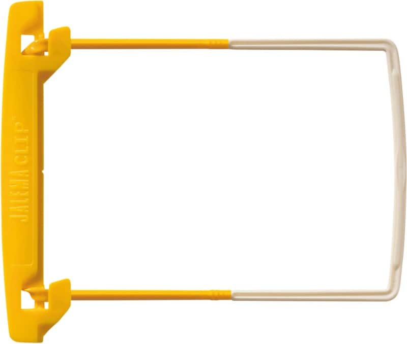 Djois JalemaClip Archiefbeugel Geel Kunststof 5710200 26,1 (B) x 13,7 (D) x 17,6 (H) cm 10 Stuks