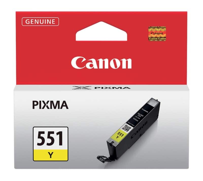 Canon CLI-551Y Origineel Inktcartridge Geel