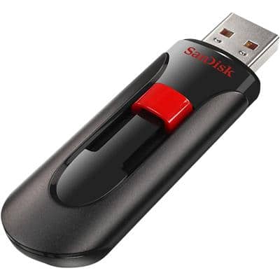 SanDisk USB 2.0 USB-stick Cruzer Glide 16 GB Zwart