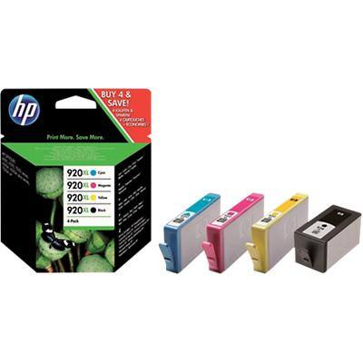 HP 920XL Origineel Inktcartridge C2N92AE Zwart, cyaan, magenta, geel Multipak  4 Stuks