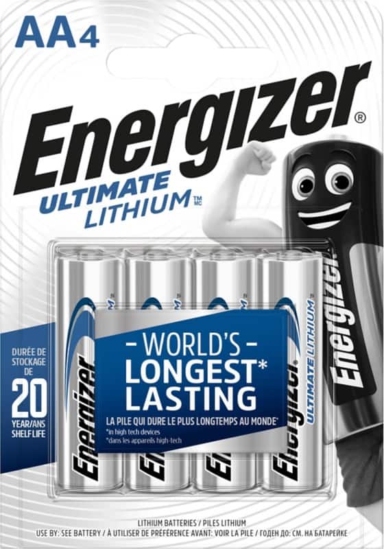 Energizer Batterijen Ultimate Lithium FR6 AA 3000 mAh Lithium (Li) 1.5 V 4 4 Stuks