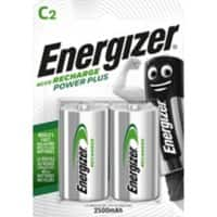 Energizer Batterij Power Plus C 2500 mAh Nikkel-metaalhydride (NiMH) 1.2 V 2 Stuks