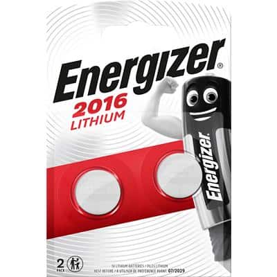 Energizer Knoopcelbatterij Lithium CR2016 90 mAh Lithium (Li) 3 V 2 Stuks