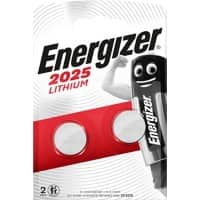Energizer Knoopcelbatterij Lithium CR2025 163 mAh Lithium (Li) 3 V 2 Stuks