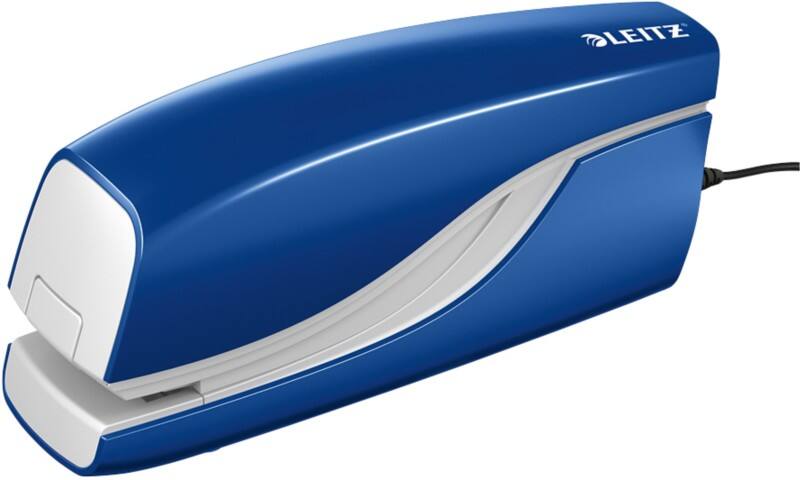 Leitz NeXXt Elektrische nietmachine 5532 Halve strip 10 Vellen Blauw E1 Kunststof, Metaal