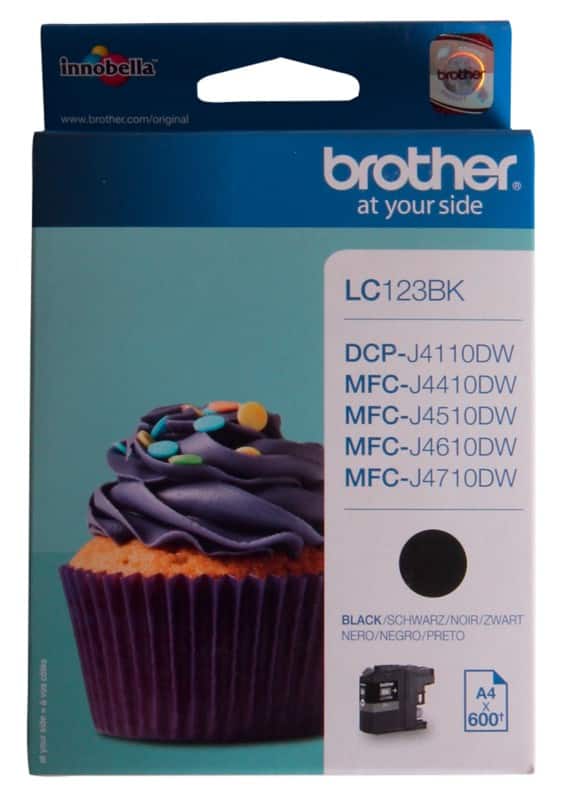Brother LC123BK Origineel Inktcartridge Zwart