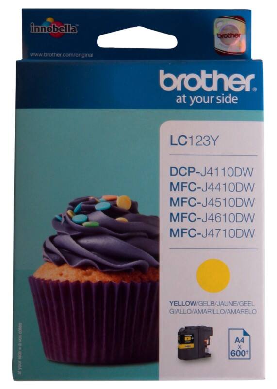 Brother LC123Y Origineel Inktcartridge Geel