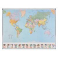 Legamaster Wereldkaart Staatkundig 1.414 x 980 mm