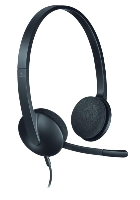 Logitech H340 Bedraad Headset Over het hoofd, Over het oor Noise-cancelling microfoon Stereo Zwart