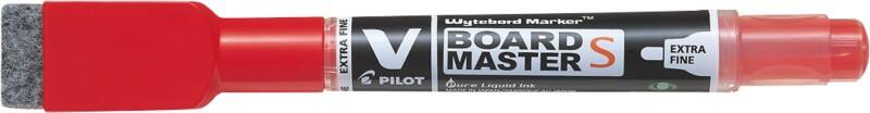 Pilot V-Board Master S Niet-permanent Whiteboard-marker Rood Extra Fijn Ronde punt - 72% Gerecycled