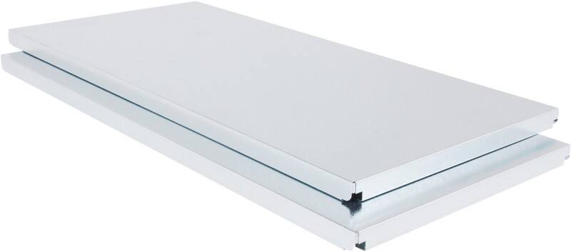 ARNO SPACE Legborden Epsilon Lichtgrijs 1.250 x 500 mm 2 Stuks