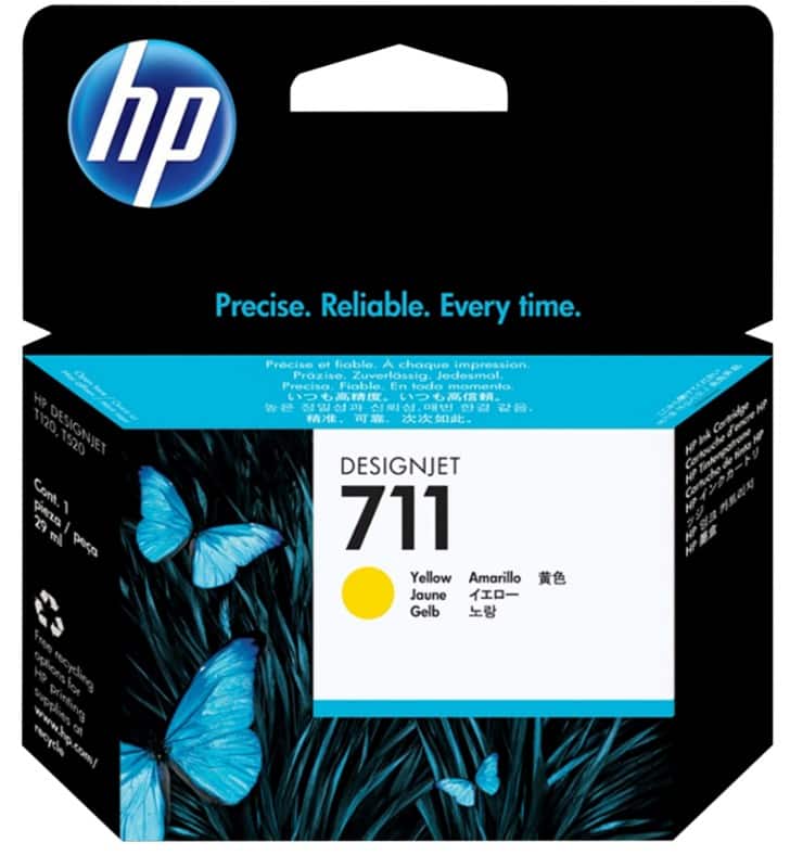 HP 711 originele inktcartridge CZ132A geel