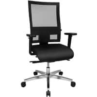 TOPSTAR Ergonomische stoel Synchroonmechanisme Mesh, Stof In hoogte verstelbare armleuning Hoogteverstelbare zitting Zwart 110 kg Sitness 60