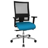TOPSTAR Ergonomische stoel Synchroonmechanisme Mesh, Stof In hoogte verstelbare armleuning Hoogteverstelbare zitting Blauw 110 kg Sitness 60