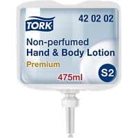Tork Hand en Body Lotion S2 Premium Neutral 8 Stuks à 475 ml
