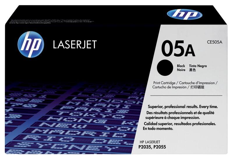 HP 05A Origineel Tonercartridge CE505AC Zwart
