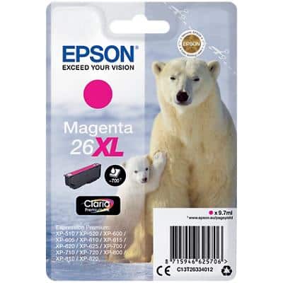 Epson 26XL Origineel Inktcartridge C13T26334012 Magenta