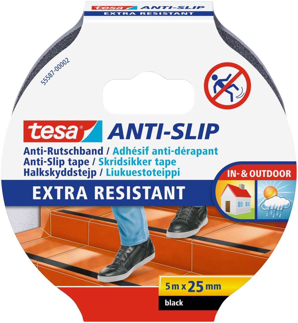 Tesa Anti Slip Tape Extra Resistent Zwart