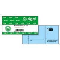 Sigel GN101 Garderobebon 10,5 x 5 cm 65 g/m² 100 Vellen