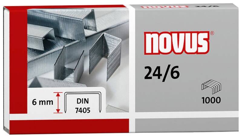 Novus NOVUS OFFICE Nietjes 24/6 040-0158 Staal Zilver 1000 Nietjes