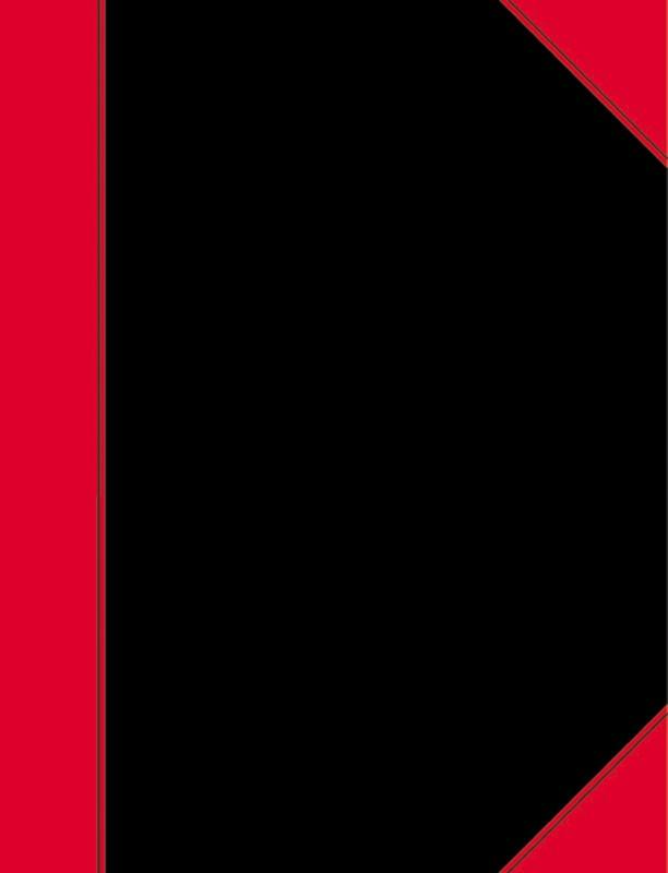 LANDRÉ Notitieblok A5 Geruit Gebonden Rood, zwart Niet geperforeerd 192 Pagina's 96 Vellen
