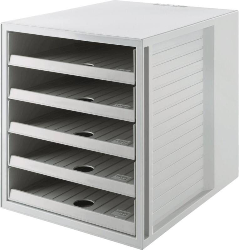 HAN Ladekastje Kunststof Grijs 5 Lades 27,5 x 33 x 32 cm