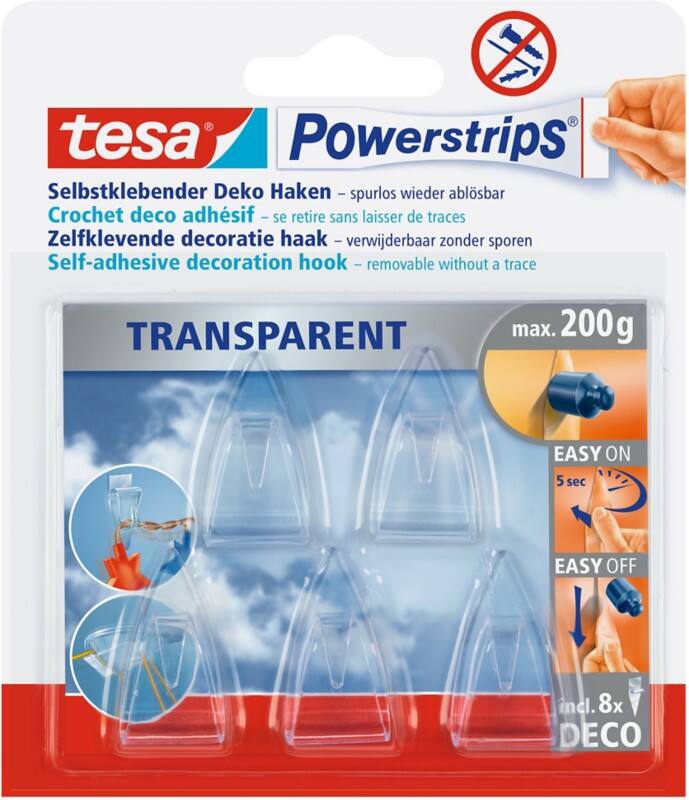 tesa Haak Transparant 5 Stuks
