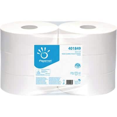 Papernet Toiletpapier 2-laags 401849 6 Rollen à 1180 Vellen