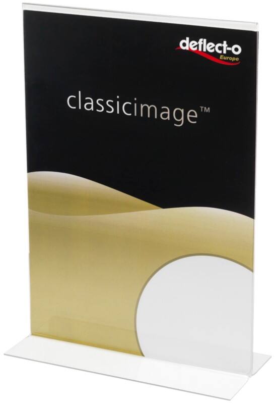 Deflecto Bordhouder A6 T-vorm 10,5 (B) x 14,8 (H) cm Kristalhelder  