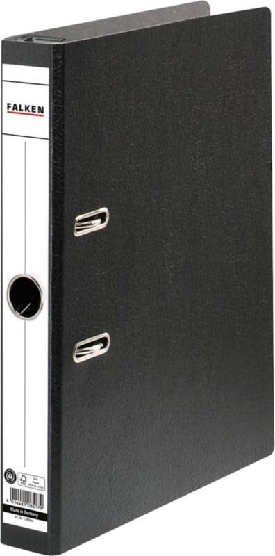 Falken Smal Ordner A4 50 mm Zwart 2 Ringen 11285566 Karton Gerecycled
