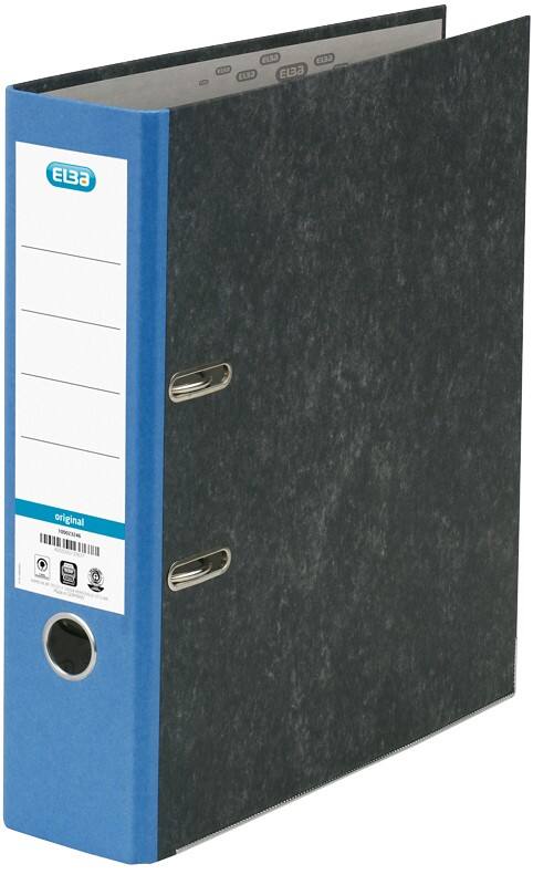 ELBA Smart Breed Ordner A4 80 mm Grijs 2 Ringen Karton Wolkenmarmer