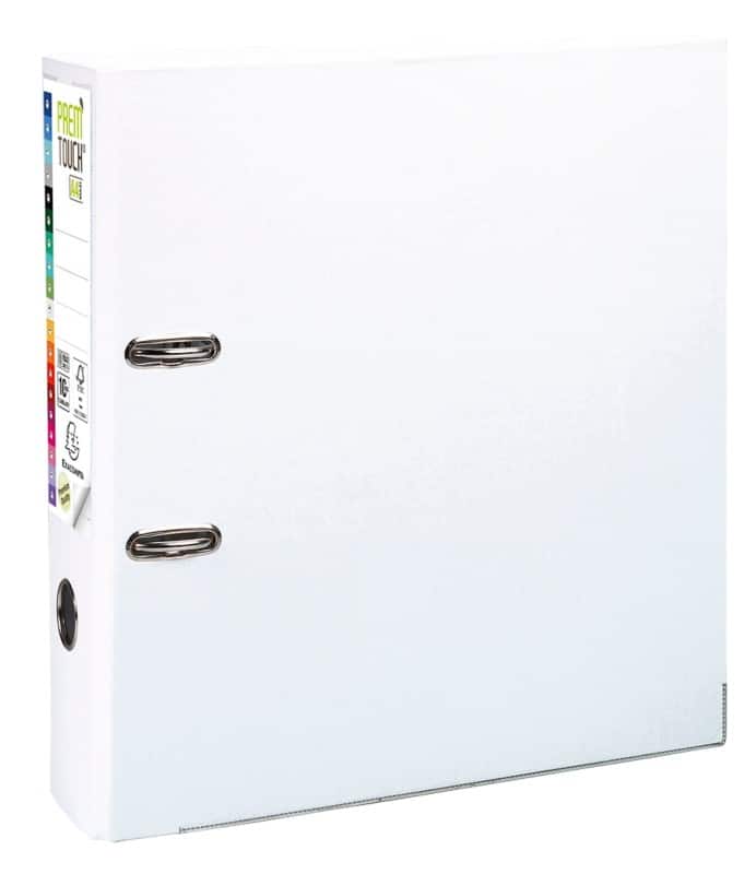 Exacompta Prem Touch Breed Ordner A4+ 80 mm Wit 2 Ringen 53348E Kunststof Staand