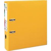 Exacompta Prem Touch Breed Ordner A4+ 80 mm Geel 2 Ringen 53349E Karton, PP (Polypropeen) Staand