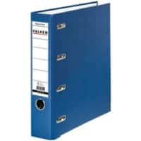 Falken Breed Dubbele ordner A5 70 mm Blauw 4 Ringen S70 Karton, PP (Polypropeen) Liggend
