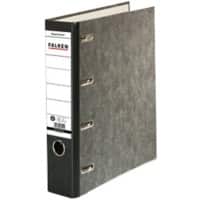 Falken Breed Dubbele ordner A5 70 mm Zwart 4 Ringen S70 Karton, PP (Polypropeen) Liggend Gerecycled