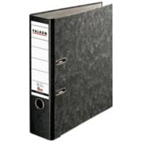 Falken Breed Ordner A4 80 mm Zwart 2 Ringen 11286523 Karton Wolkenmarmer