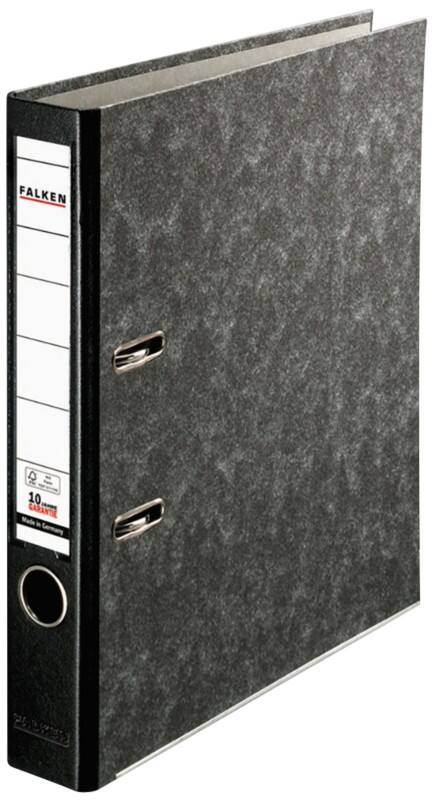 Falken Smal Ordner A4 50 mm Zwart 2 Ringen 11286549 Kunststof Wolkenmarmer