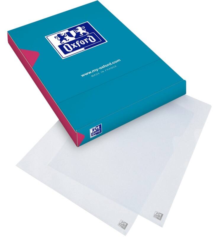 OXFORD L-map A4 Transparant PP (Polypropeen) 130 micron 100 Stuks