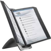 DURABLE Zichtpanelensysteem 10 Panelen A4 PP (Polypropeen) Zwart