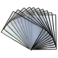Djois Tarifold Zichtpaneel 10 Panelen A4 PVC (Polyvinylchloride) Zwart 10 Stuks