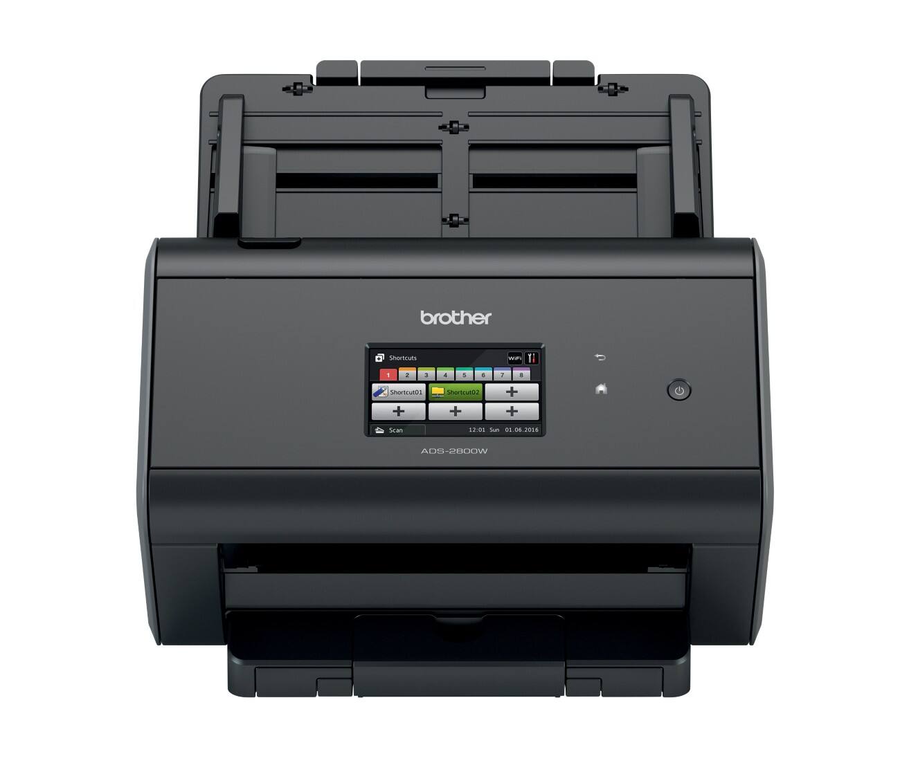 Brother A4 Draadloze Document Sheetfed Scanner ADS-2800W 1.200 x 1.200 dpi Netwerkcompatibel WiFi-verbinding Zwart