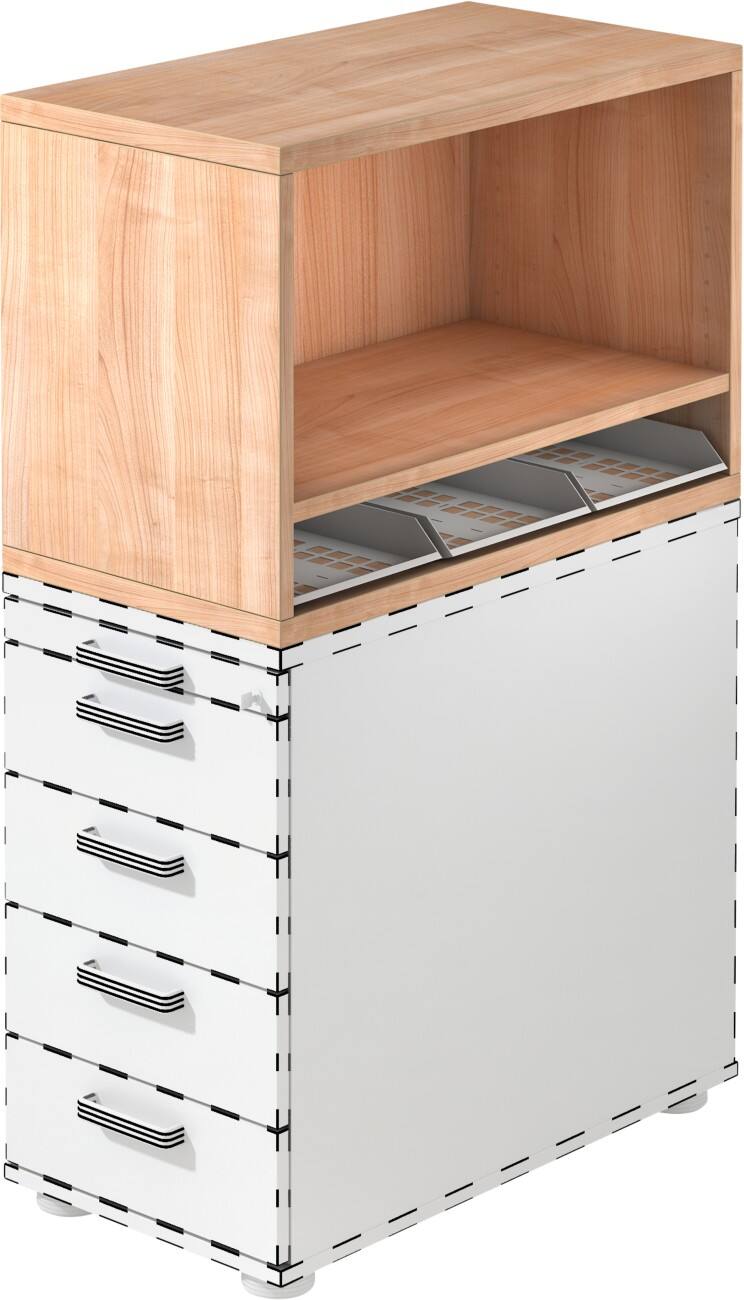 Hammerbacher Ladeblokbevestiging Walnoot