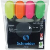 STAEDTLER Textsurfer classic 364 Tekstmarker Kleurenassortiment Medium Beitelpunt 1-5 mm Navulbaar 4 Stuks