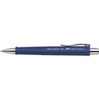 Faber-Castell Poly Ball Met drukknop Balpen Blauw 0,4 mm Medium Navulbaar