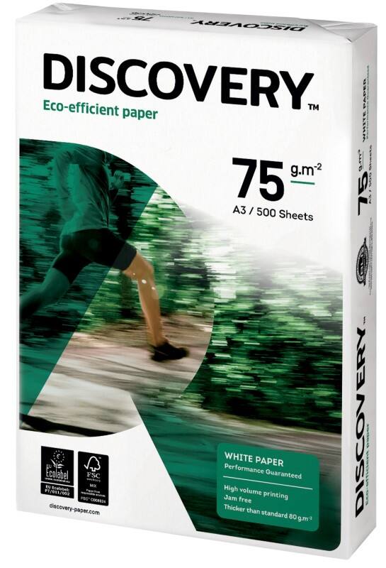 Discovery Eco-efficient A3 Kopieerpapier Wit 75 g/m² Glad 500 Vellen